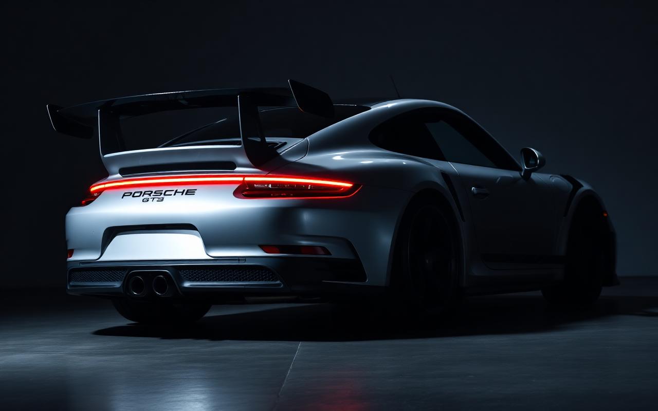 Porsche 911 GT3 rear wing detail